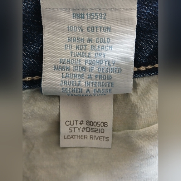 VINTAGE ROBIN'S JEANS LEATHER RIVETS. - Picture 7 of 7